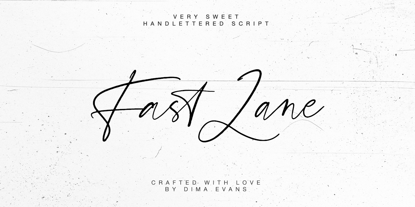 Fast Lane Regular Font preview